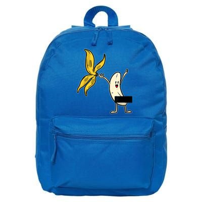 Banana Striptease Censored Gift Naked Funny Adult Gift 16 in Basic Backpack
