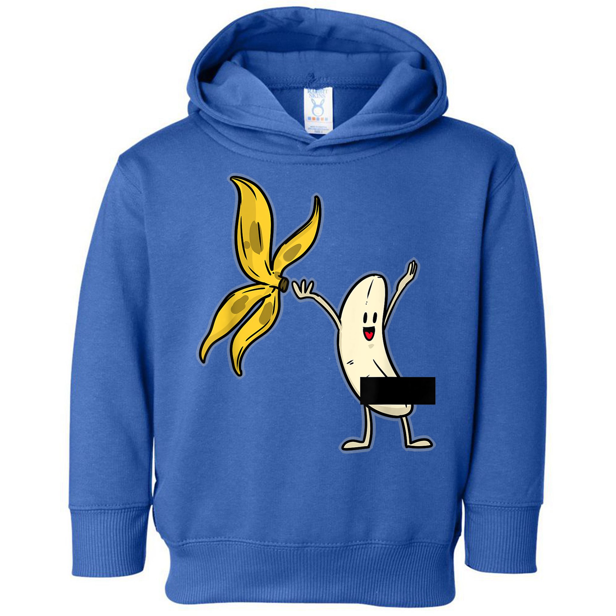 Banana Striptease Censored Gift Naked Funny Adult Gift Toddler Hoodie