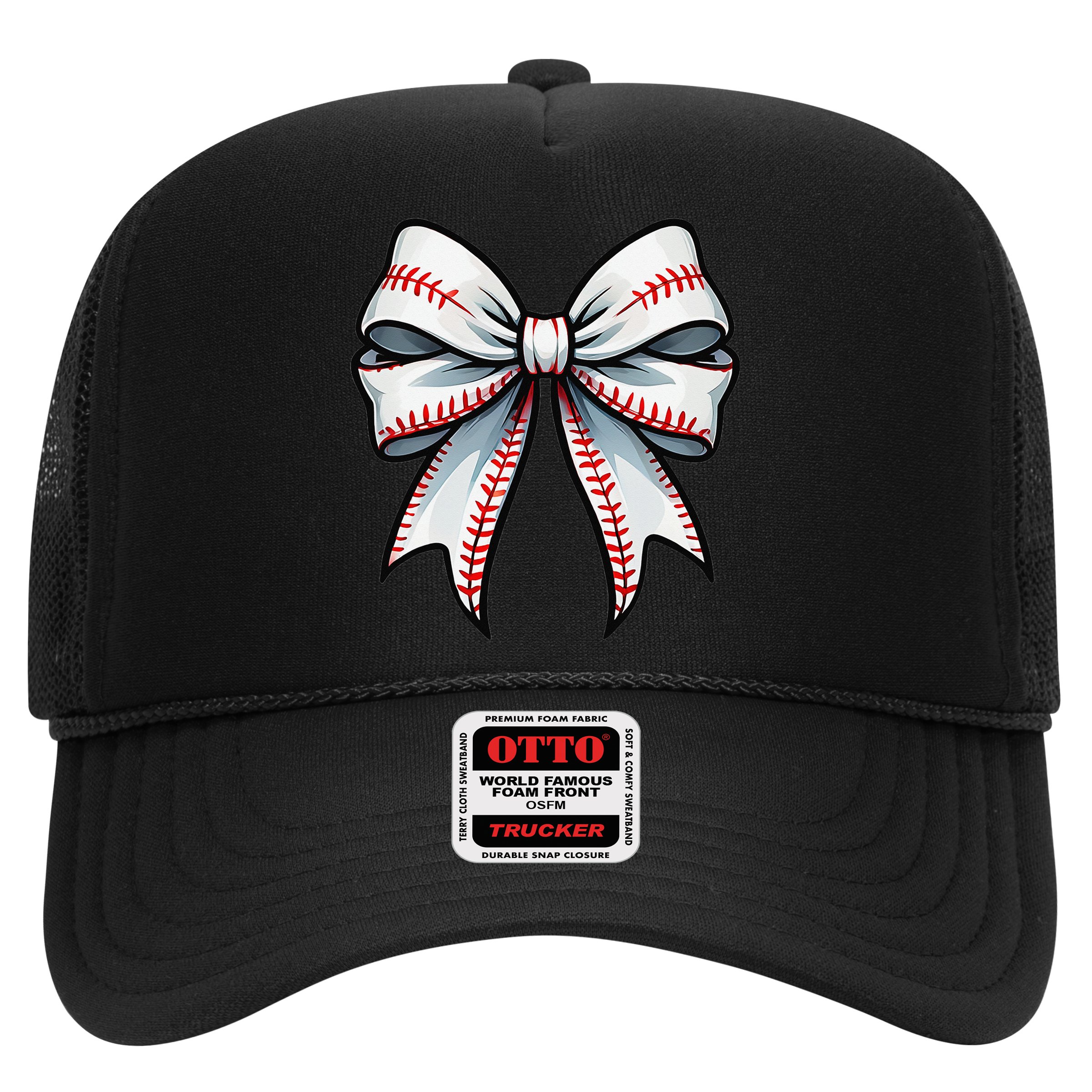 Baseball Softball Coquette Bow Game Heart Love Mom Life Hat