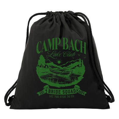 Bride Squad Camp Bach Lake Club Bachelorette Party 2024 Drawstring Bag