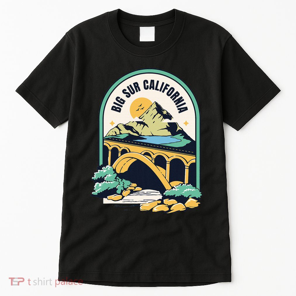 Big Sur California Bixby Bridge Coastal Highway Tall T-Shirt