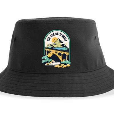 Big Sur California Bixby Bridge Coastal Highway Sustainable Bucket Hat