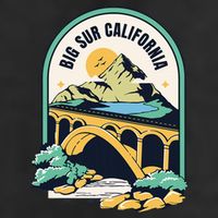 Big Sur California Bixby Bridge Coastal Highway Adult Drive Performance Visor
