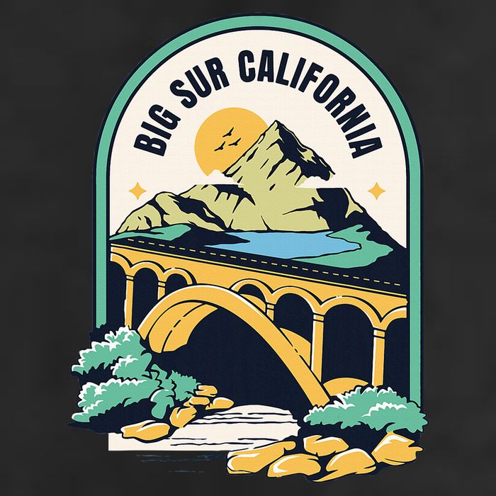 Big Sur California Bixby Bridge Coastal Highway Adult Drive Performance Visor