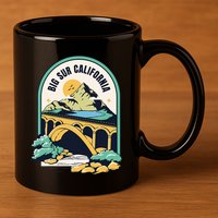Big Sur California Bixby Bridge Coastal Highway 11oz C Handle Ceramic Mug