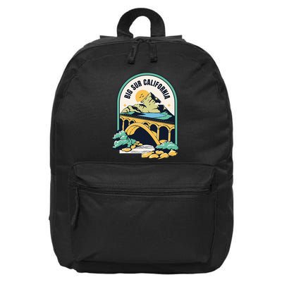 Big Sur California Bixby Bridge Coastal Highway 16 in Basic Backpack