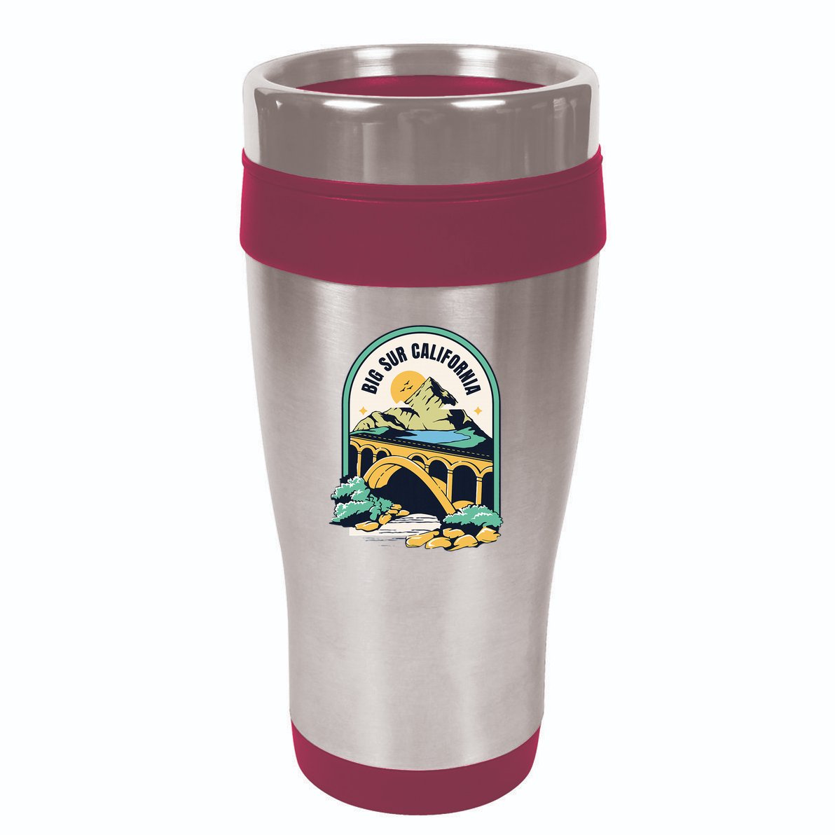 Big Sur California Bixby Bridge Coastal Highway 16oz Travel Tumbler