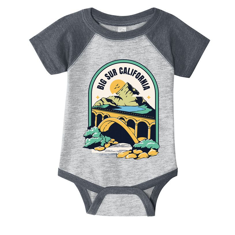 Big Sur California Bixby Bridge Coastal Highway Infant Baby Jersey Bodysuit
