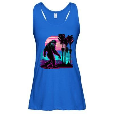 Bigfoot Sasquatch Cool Yeti Vaporwave Ladies Essential Flowy Tank