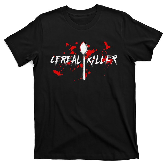 Bloody Spoon Cereal Killer Cereal Day T-Shirt