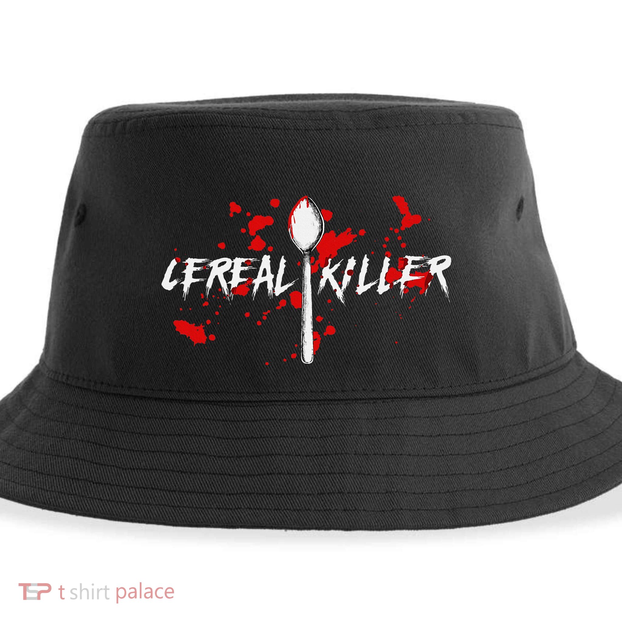 Bloody Spoon Cereal Killer Cereal Day Sustainable Bucket Hat