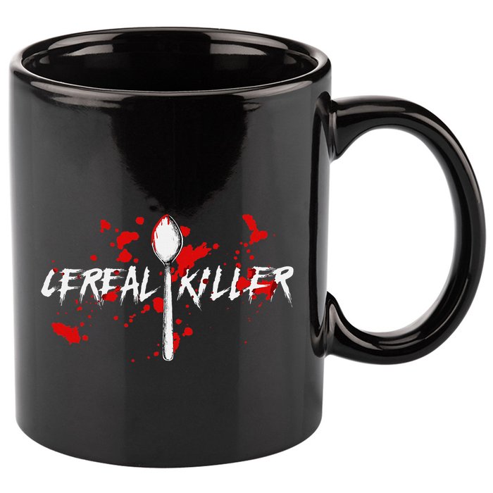 Bloody Spoon Cereal Killer Cereal Day 11oz C Handle Ceramic Mug