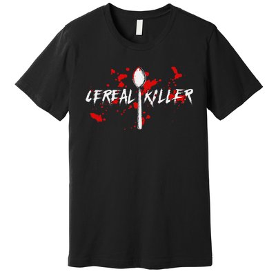 Bloody Spoon Cereal Killer Cereal Day Premium T-Shirt