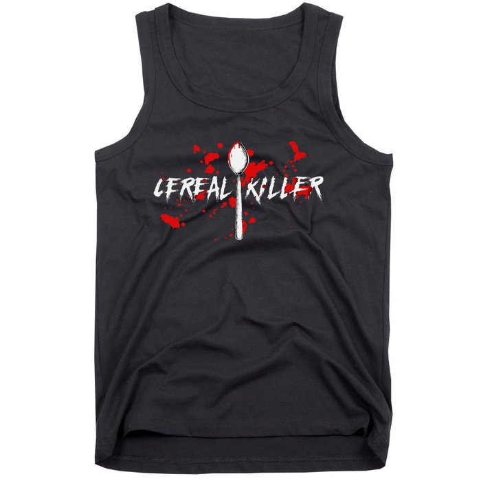 Bloody Spoon Cereal Killer Cereal Day Tank Top