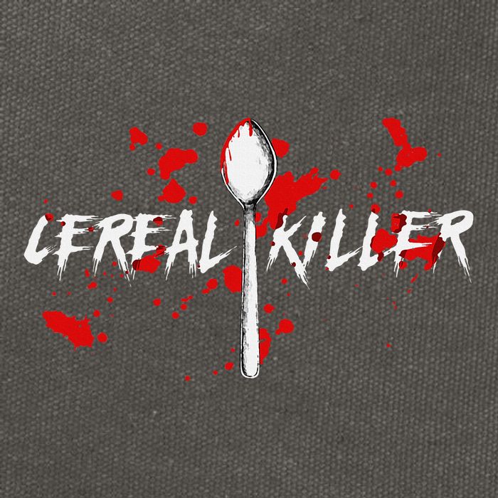 Bloody Spoon Cereal Killer Cereal Day Cotton Canvas Backpack