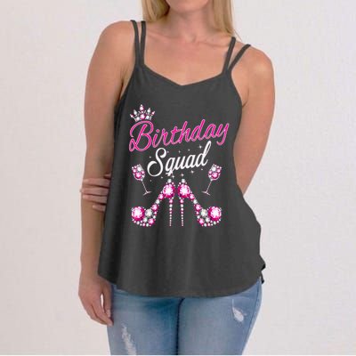 Birthday Squad Crown Elegant Design Diva Squad Women Women's Strappy Tank