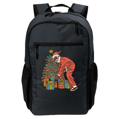 Black Santa Claus Funny Christmas Gift Daily Commute Backpack