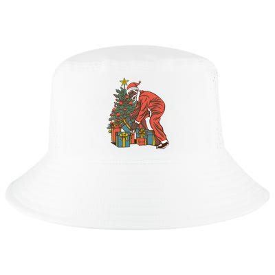 Black Santa Claus Funny Christmas Gift Cool Comfort Performance Bucket Hat