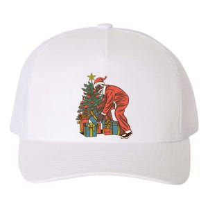 Black Santa Claus Funny Christmas Gift Yupoong Adult 5-Panel Trucker Hat