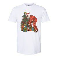 Black Santa Claus Funny Christmas Gift Softstyle CVC T-Shirt