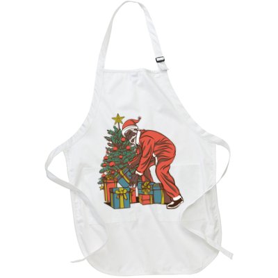 Black Santa Claus Funny Christmas Gift Apron