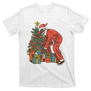 Black Santa Claus Funny Christmas Gift T-Shirt