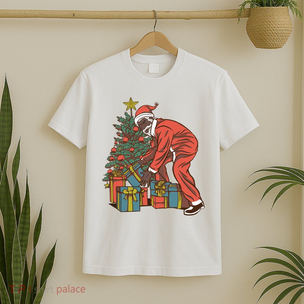 Black Santa Claus Funny Christmas Gift T-Shirt