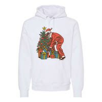 Black Santa Claus Funny Christmas Gift Premium Hoodie