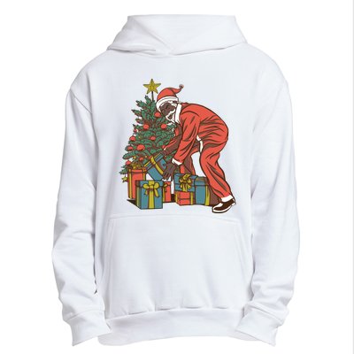 Black Santa Claus Funny Christmas Gift Urban Pullover Hoodie