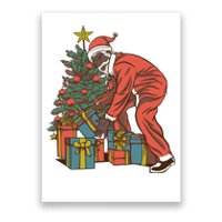 Black Santa Claus Funny Christmas Gift Poster