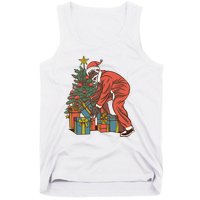 Black Santa Claus Funny Christmas Gift Tank Top