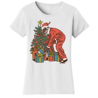 Black Santa Claus Funny Christmas Gift Women's T-Shirt