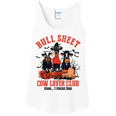 Bull Sheet Cow Lover Club Funny Halloween Ghost Pumpkins Ladies Essential Tank