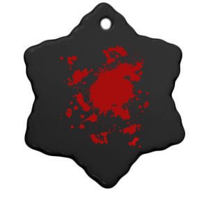 Blood Splatter Costume Gag Fancy Dress Scary Halloween Ceramic Star Ornament