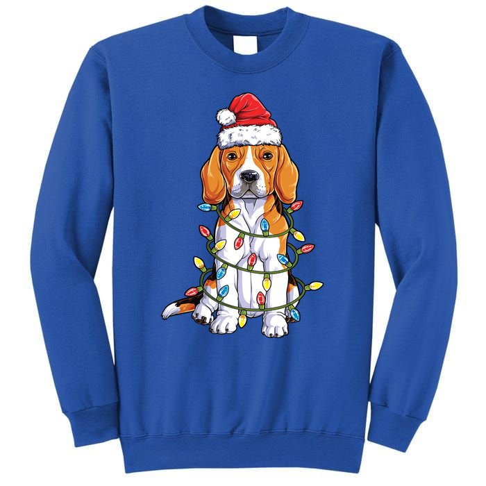 Beagle Santa Christmas Tree Lights Xmas Funny Gift Boys Funny Gift Sweatshirt