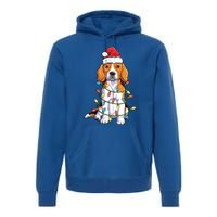 Beagle Santa Christmas Tree Lights Xmas Funny Gift Boys Funny Gift Premium Hoodie