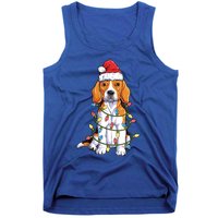 Beagle Santa Christmas Tree Lights Xmas Funny Gift Boys Funny Gift Tank Top