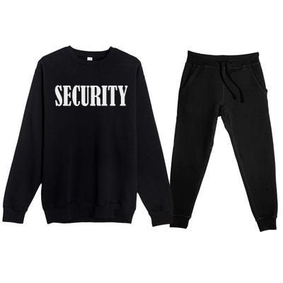 Baby Security Costume Infant Security Guard Officer Premium Crewneck Sweatsuit Set