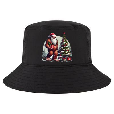 Bigfoot Santa Christmas Tree Lights Xmas Sasquatch Lovers Cool Comfort Performance Bucket Hat