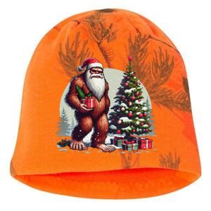 Bigfoot Santa Christmas Tree Lights Xmas Sasquatch Lovers Kati - Camo Knit Beanie