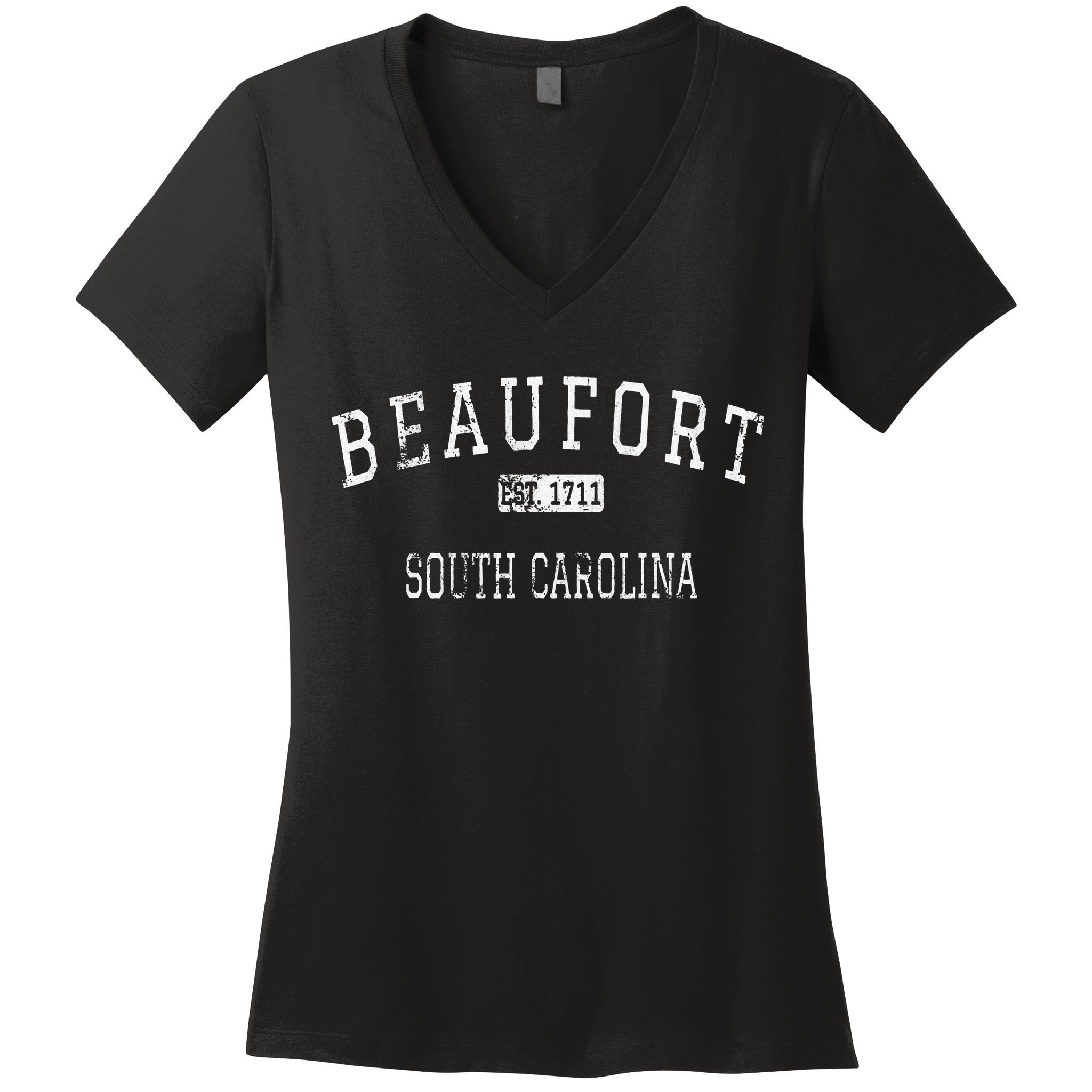 Beaufort South Carolina SC Vintage Women's V-Neck T-Shirt