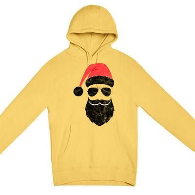 Bearded Santa Claus Hipster Premium Pullover Hoodie