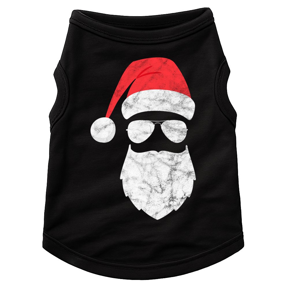 Bearded Santa Claus Hipster Doggie Tank