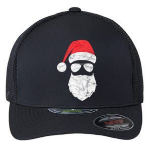 Bearded Santa Claus Hipster Flexfit Unipanel Trucker Cap