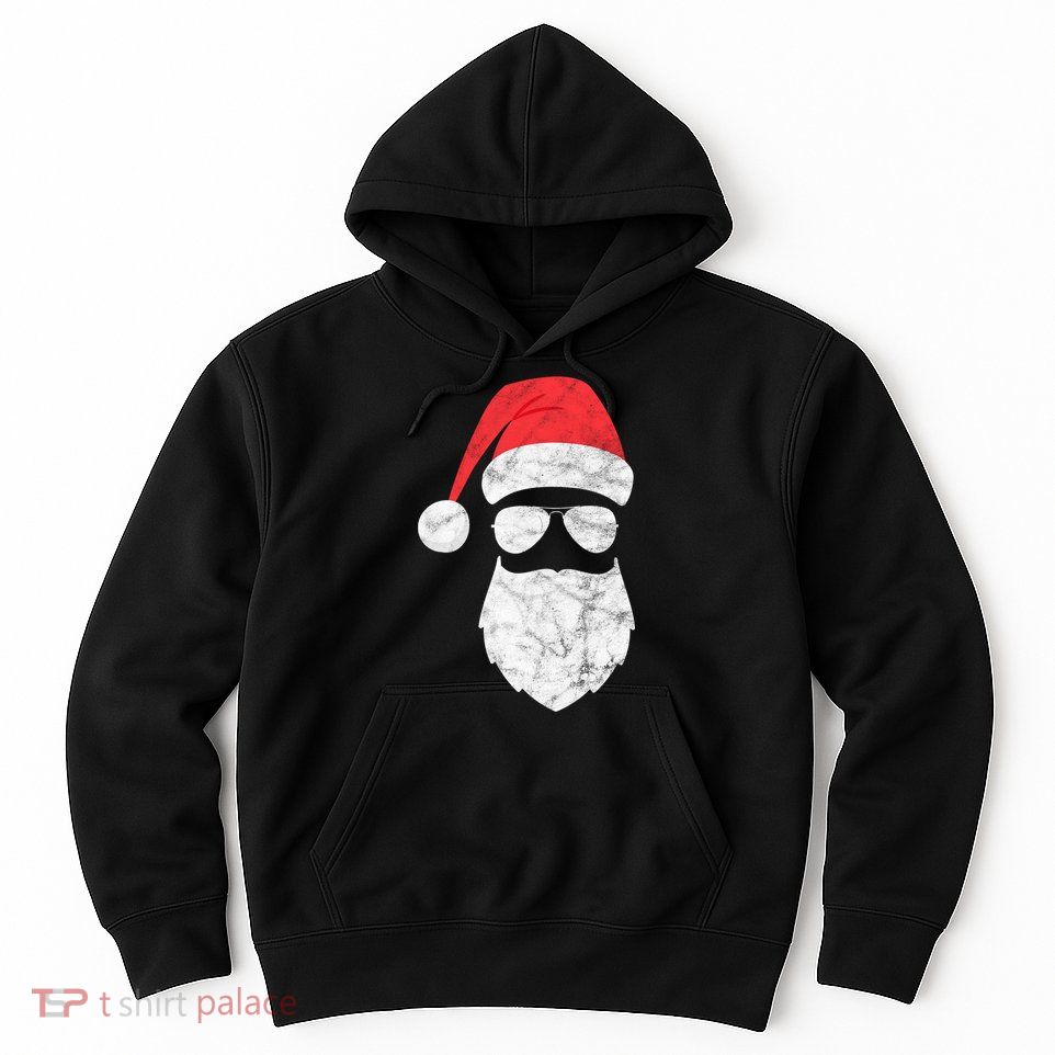 Bearded Santa Claus Hipster Hoodie