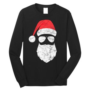 Bearded Santa Claus Hipster Long Sleeve Shirt