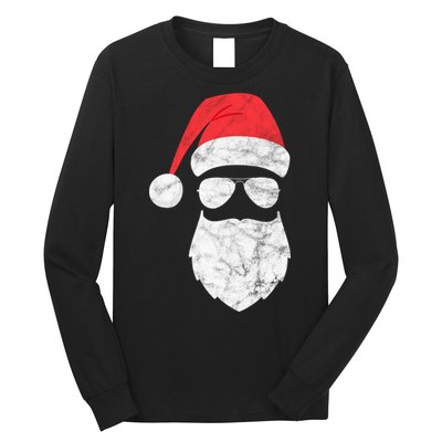 Bearded Santa Claus Hipster Long Sleeve Shirt