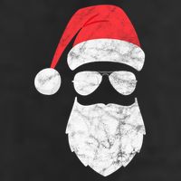Bearded Santa Claus Hipster Adult Drive Performance Visor