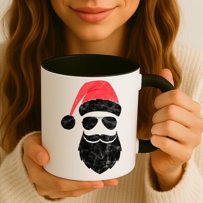 Bearded Santa Claus Hipster Mug