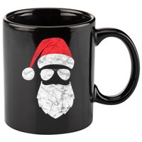 Bearded Santa Claus Hipster 11oz C Handle Ceramic Mug